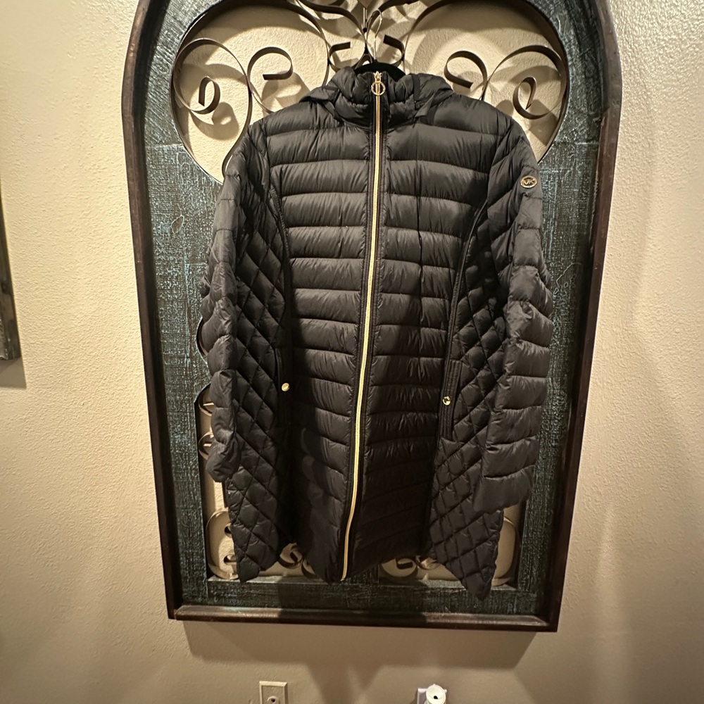 Michael Kors Black Puffer Packable Jacket